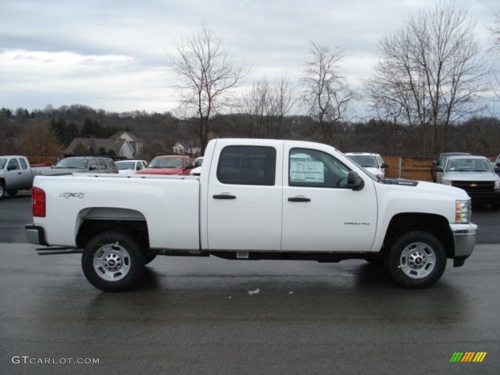 2012 Silverado 2500HD LS Crew Cab 4x4 - Summit White / Dark Titanium photo #5