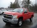 2012 Victory Red Chevrolet Silverado 2500HD Work Truck Regular Cab 4x4  photo #2