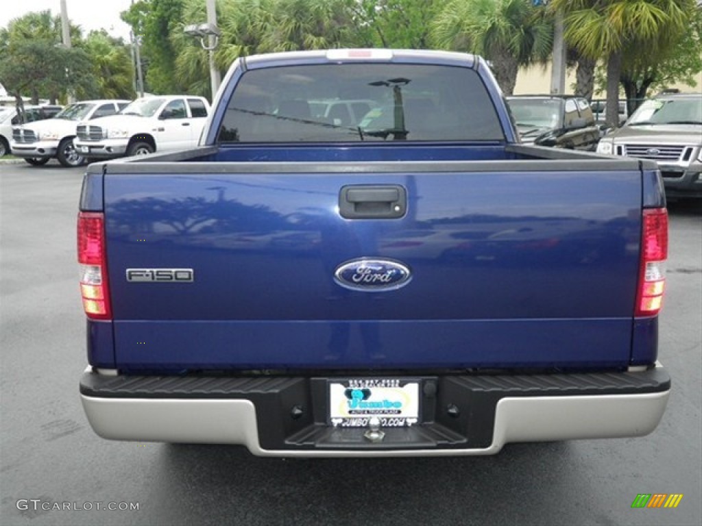2007 F150 Lariat SuperCrew - Dark Blue Pearl Metallic / Tan photo #9