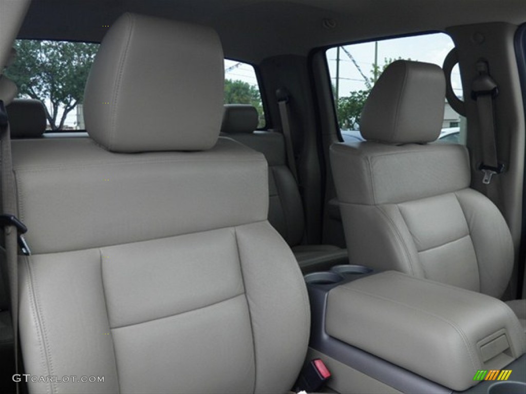 2007 F150 Lariat SuperCrew - Dark Blue Pearl Metallic / Tan photo #14