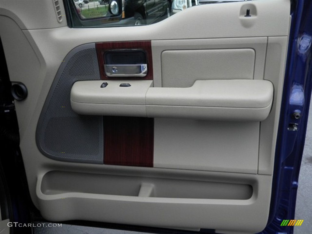 2007 F150 Lariat SuperCrew - Dark Blue Pearl Metallic / Tan photo #15