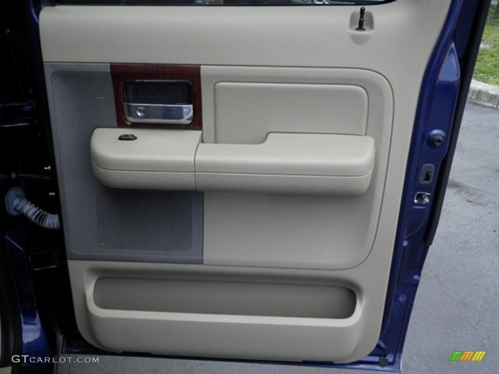 2007 F150 Lariat SuperCrew - Dark Blue Pearl Metallic / Tan photo #16