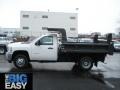 2012 Summit White Chevrolet Silverado 3500HD WT Regular Cab 4x4 Dump Truck  photo #1