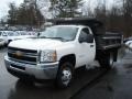 2012 Summit White Chevrolet Silverado 3500HD WT Regular Cab 4x4 Dump Truck  photo #2