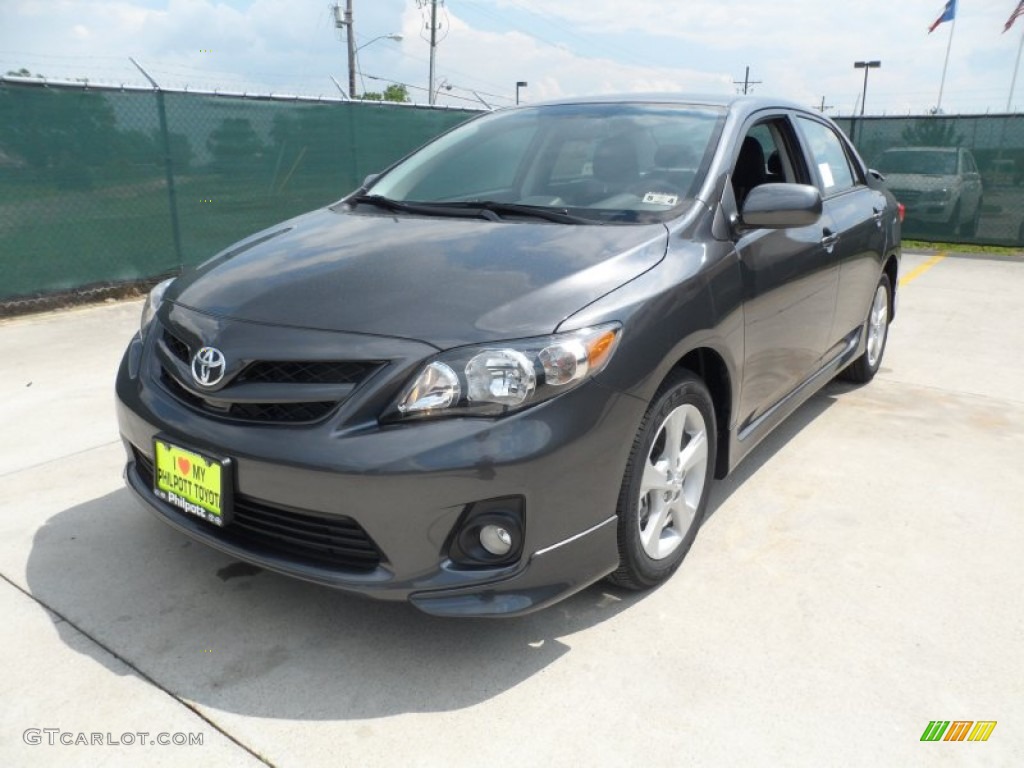 2012 Corolla S - Magnetic Gray Metallic / Dark Charcoal photo #7