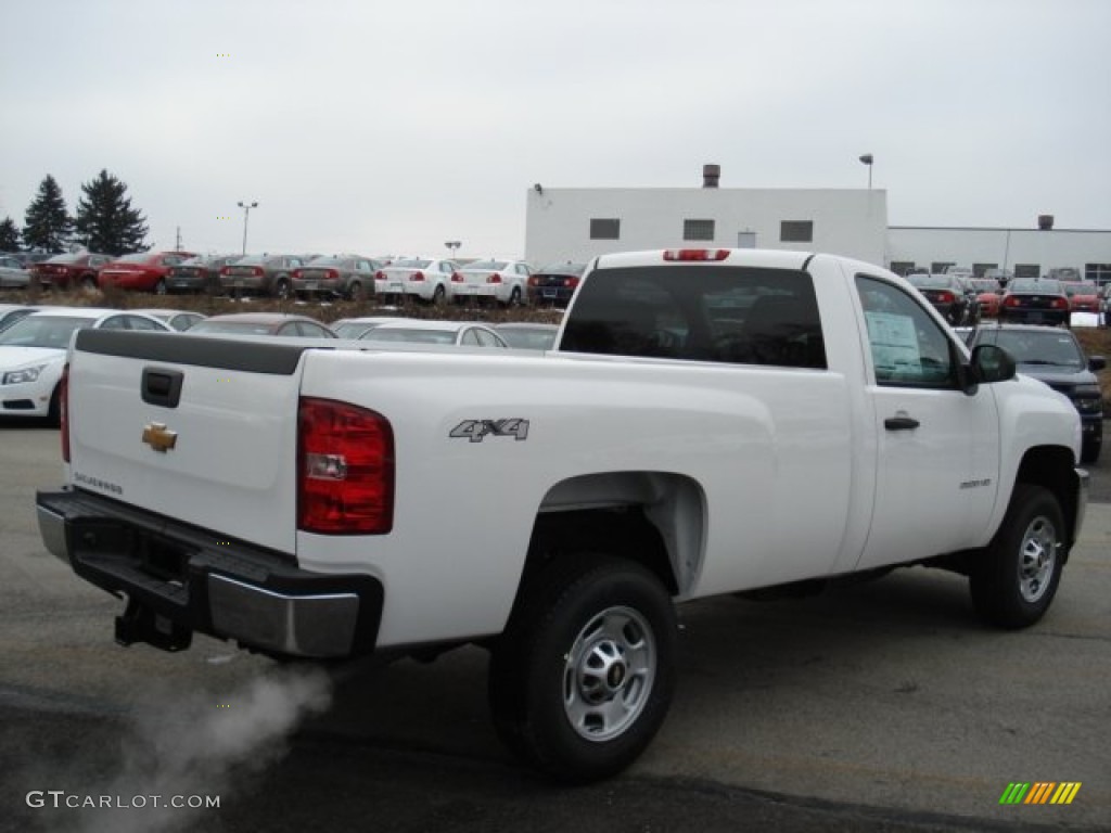 2012 Silverado 2500HD Work Truck Regular Cab 4x4 - Summit White / Dark Titanium photo #6