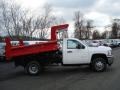 Summit White - Silverado 3500HD Regular Cab 4x4 Chassis Dump Truck Photo No. 5