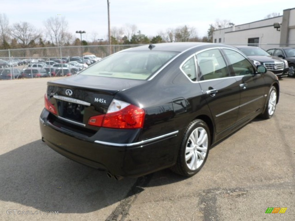 2008 M 45x AWD Sedan - Black Obsidian / Wheat photo #6