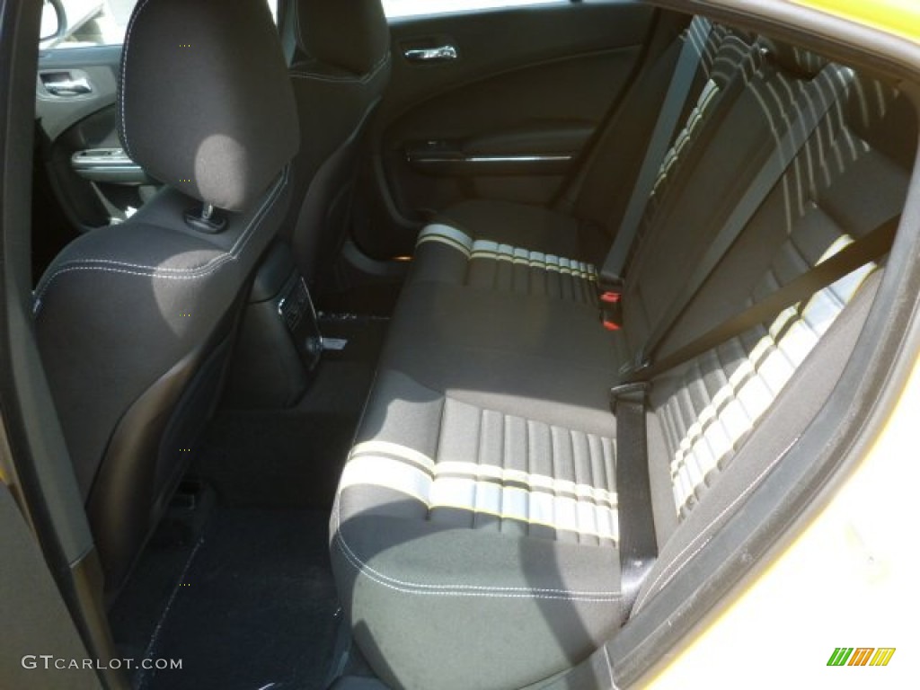 Black/Super Bee Stripes Interior 2012 Dodge Charger SRT8 Super Bee Photo #65254220