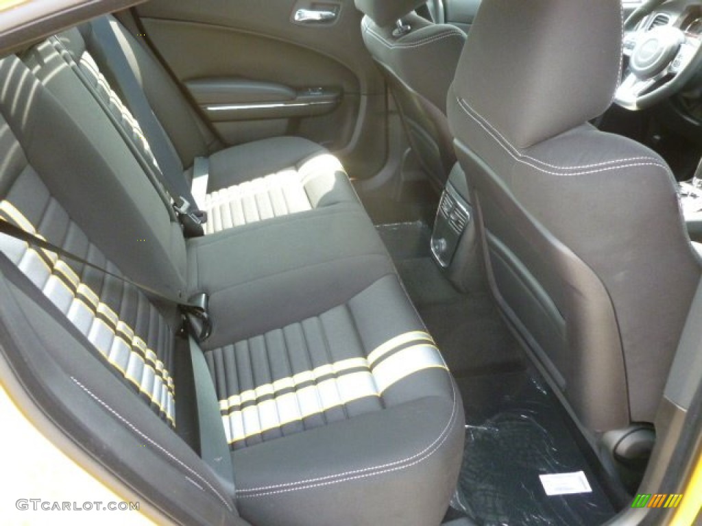 Black/Super Bee Stripes Interior 2012 Dodge Charger SRT8 Super Bee Photo #65254241