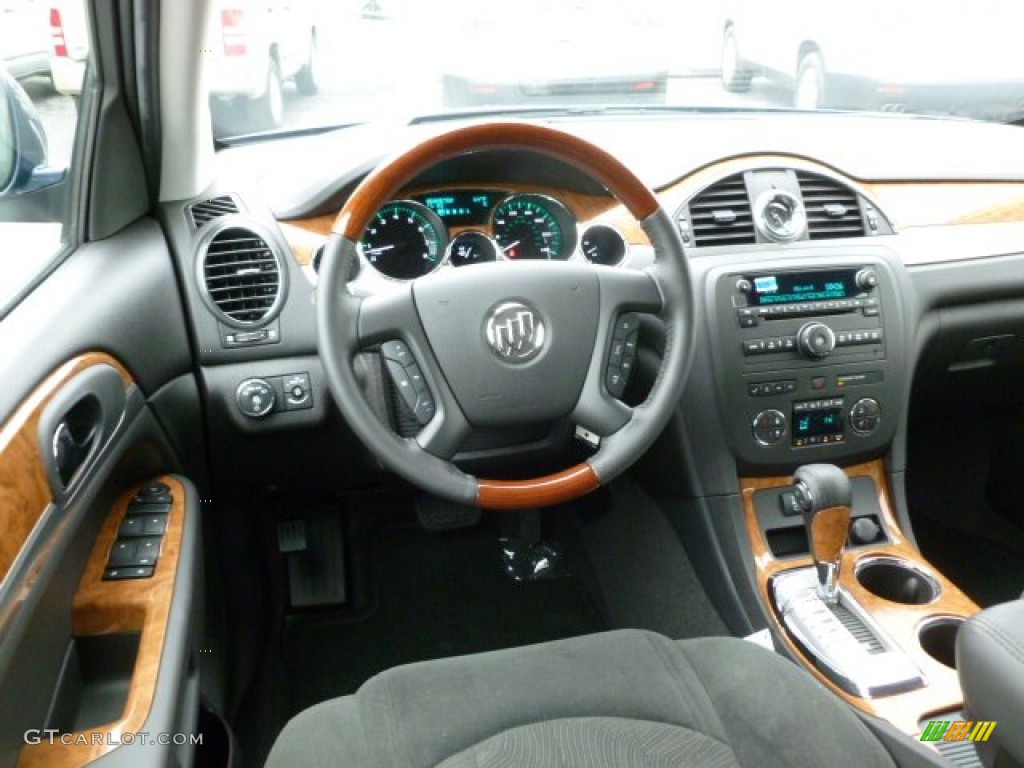 2012 Buick Enclave AWD Ebony Dashboard Photo #65254725