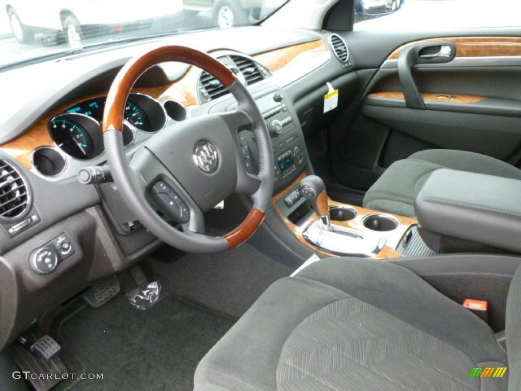 2012 Buick Enclave AWD Ebony Dashboard Photo #65254742