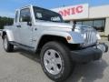 Bright Silver Metallic 2012 Jeep Wrangler Unlimited Sahara Mopar JK-8 Conversion 4x4
