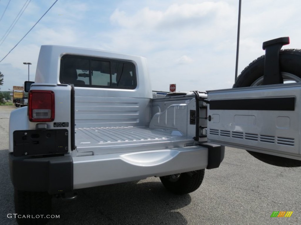 Bright Silver Metallic 2012 Jeep Wrangler Unlimited Sahara Mopar JK-8 Conversion 4x4 Exterior Photo #65255405