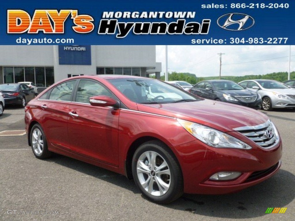 2013 Sonata SE - Sparkling Ruby / Camel photo #1