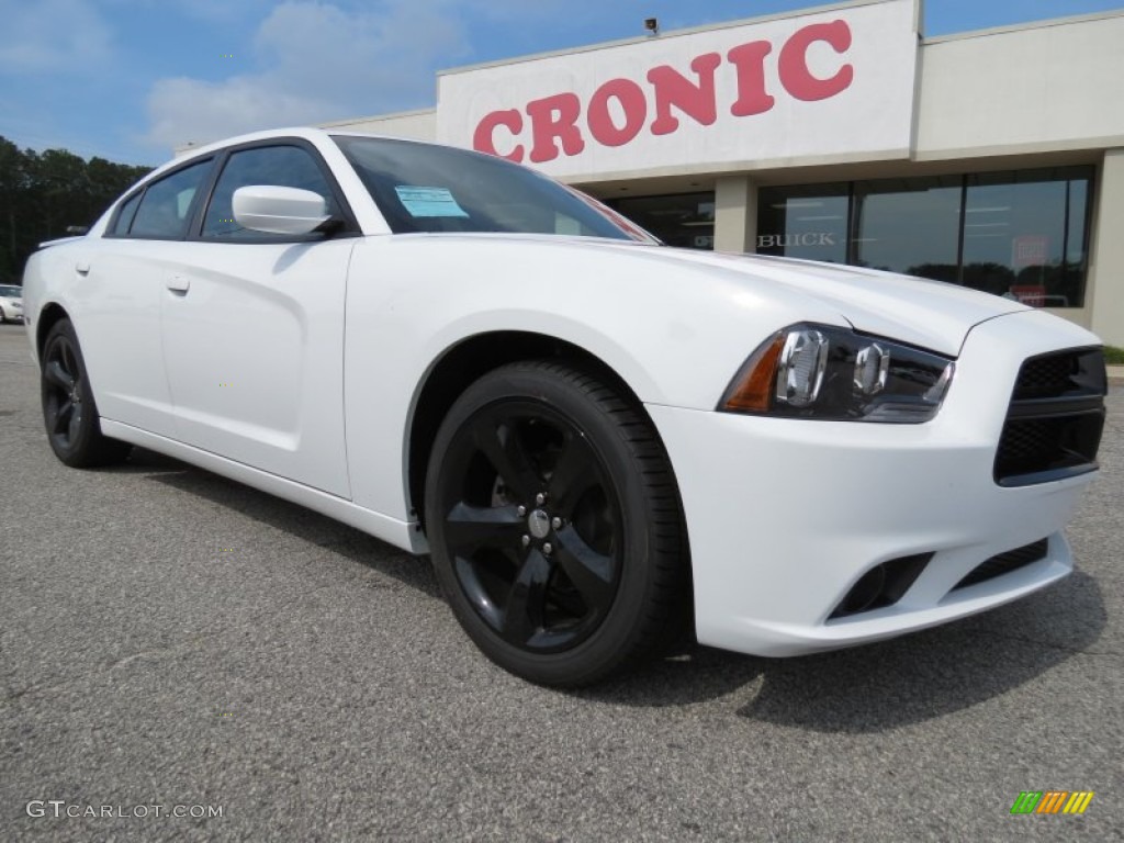 2012 Charger SXT - Bright White / Black photo #1