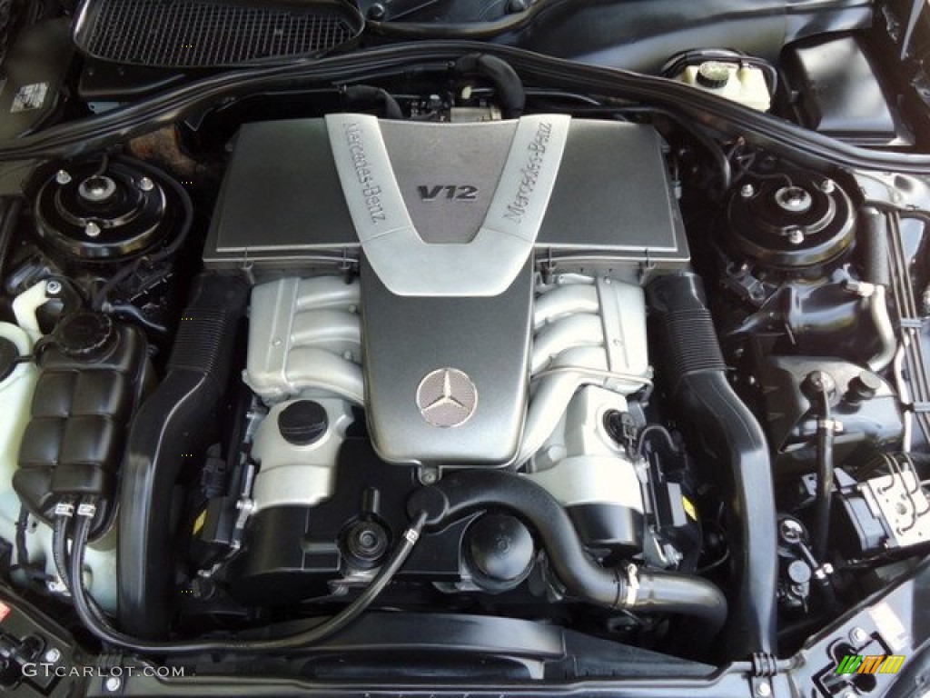 2001 Mercedes-Benz S 600 Sedan 5.8 Liter SOHC 36-Valve V12 Engine Photo #65257109