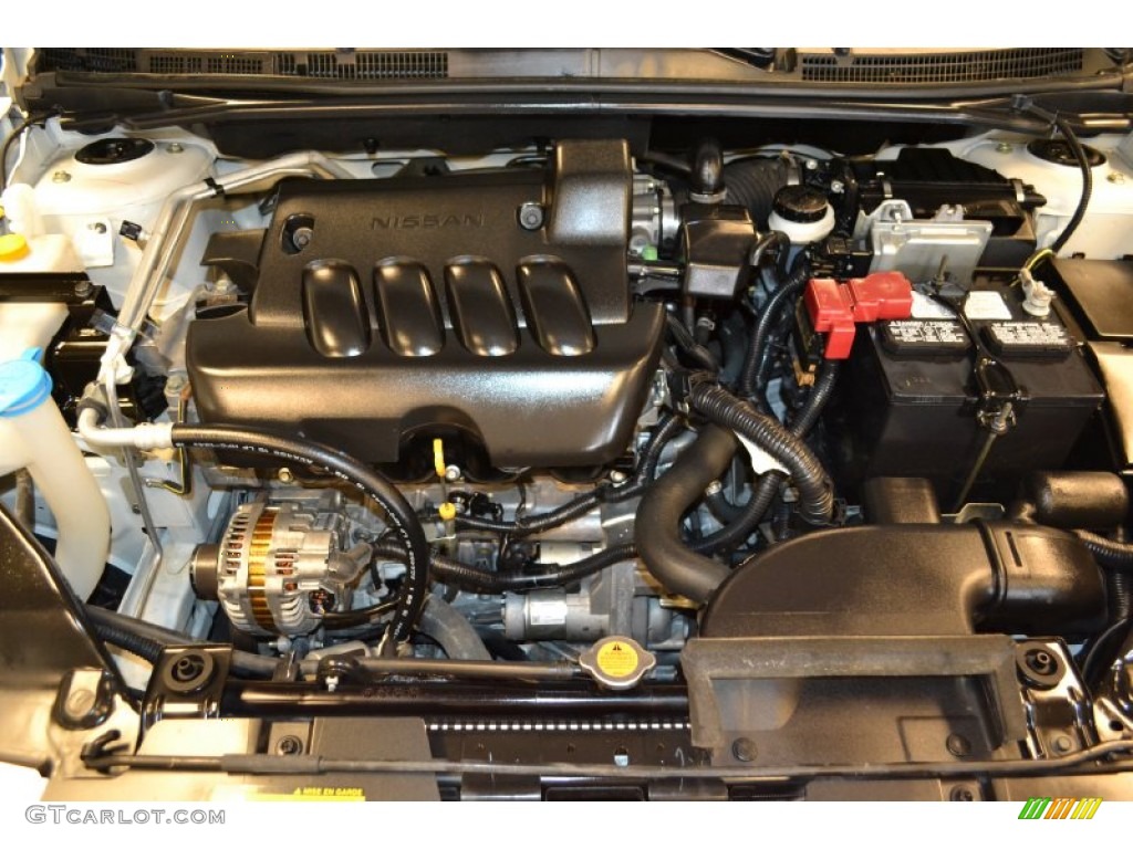 2010 Sentra 2.0 S - Aspen White / Charcoal photo #9