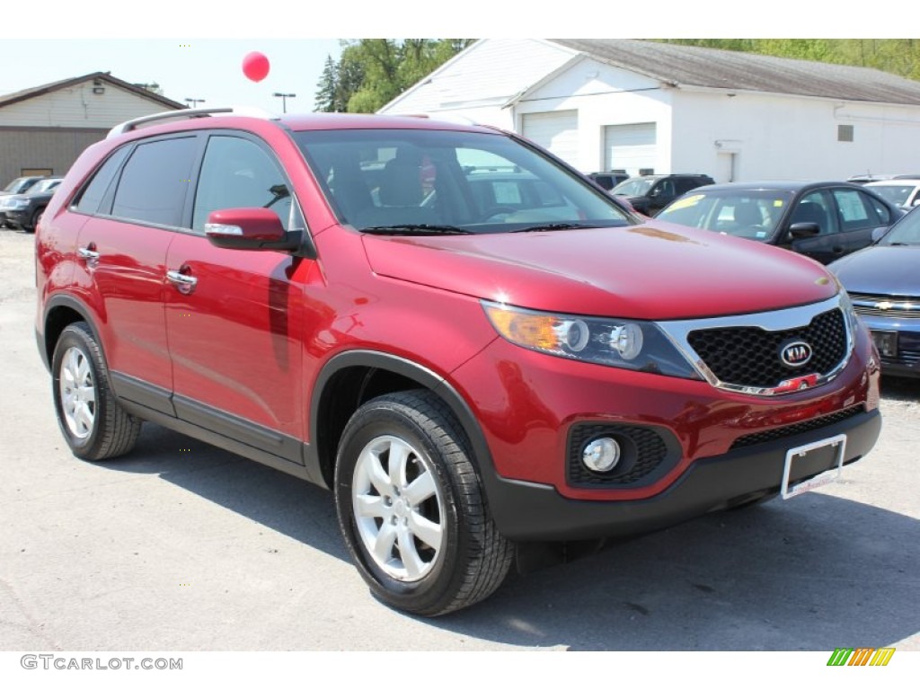 2011 Sorento LX - Spicy Red / Gray photo #1