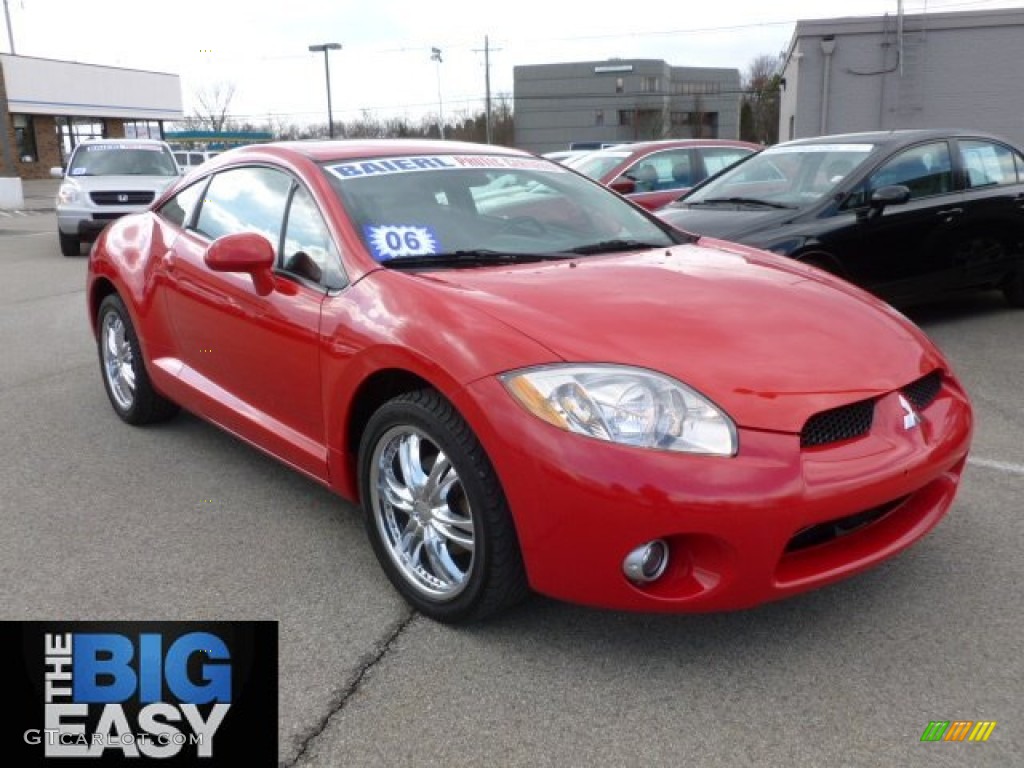 2006 Eclipse GT Coupe - Pure Red / Dark Charcoal photo #1