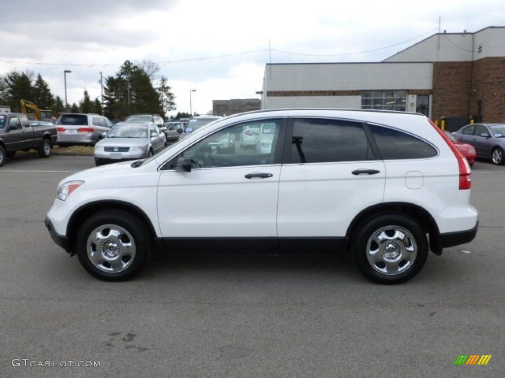 2009 CR-V LX - Taffeta White / Gray photo #4