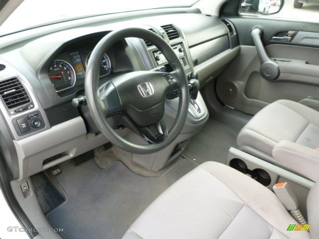 2009 CR-V LX - Taffeta White / Gray photo #17