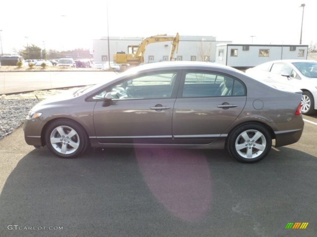 2010 Civic LX-S Sedan - Urban Titanium Metallic / Black photo #4