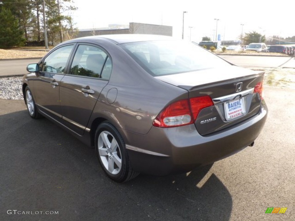 2010 Civic LX-S Sedan - Urban Titanium Metallic / Black photo #5