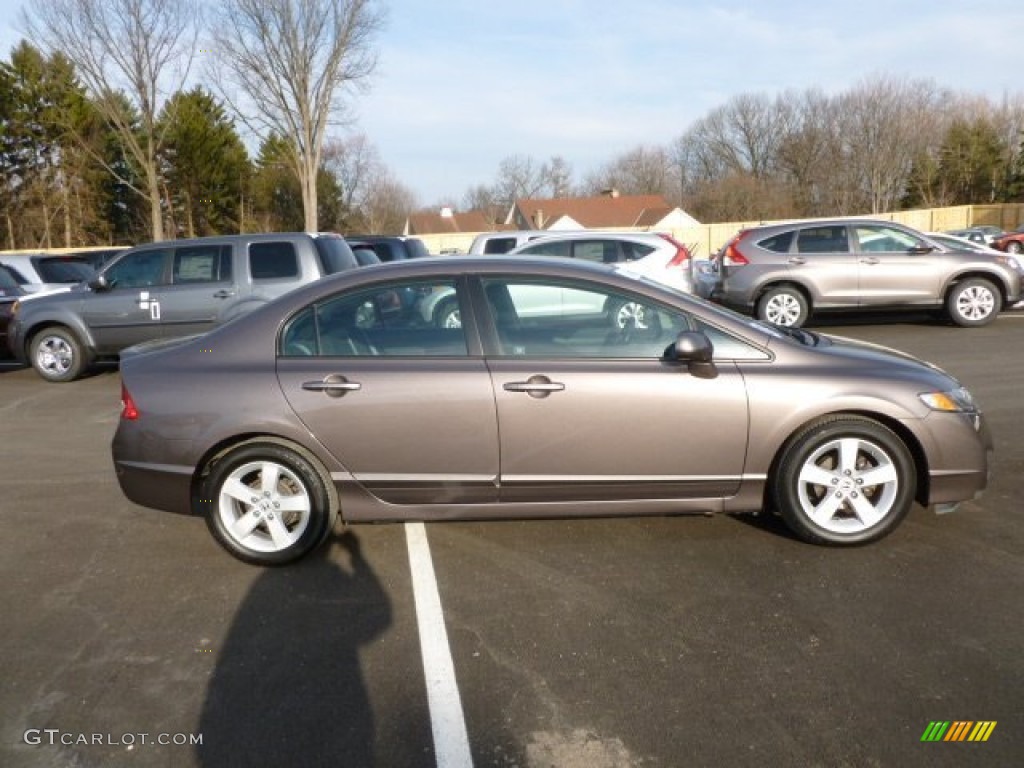 2010 Civic LX-S Sedan - Urban Titanium Metallic / Black photo #8