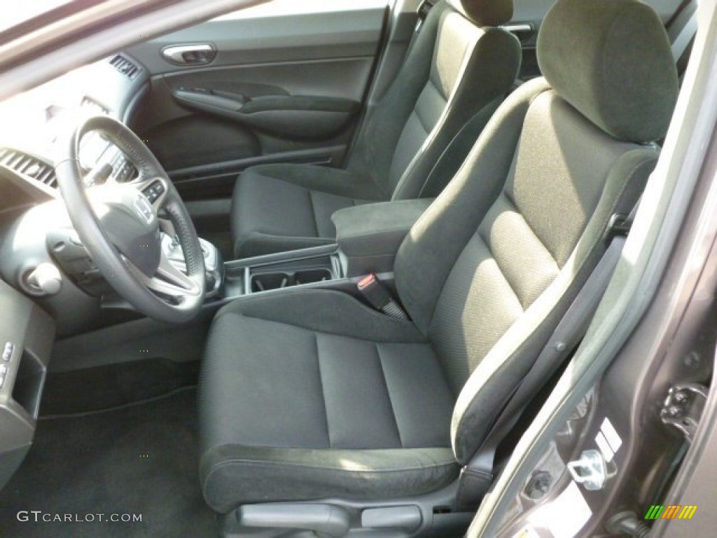 2010 Civic LX-S Sedan - Urban Titanium Metallic / Black photo #15