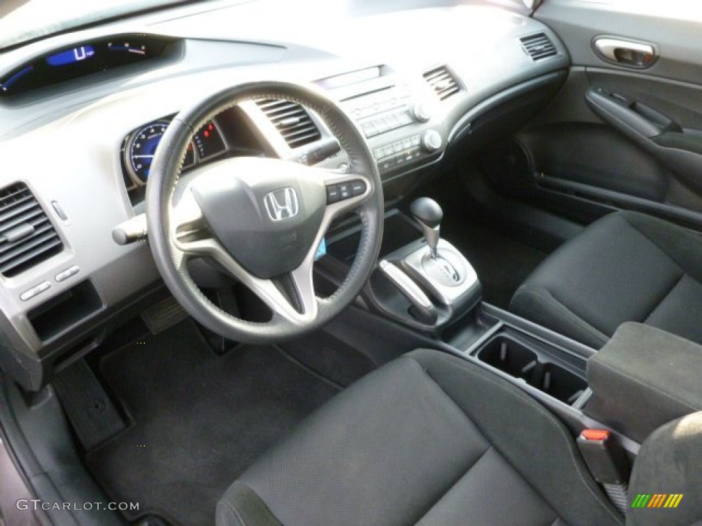 2010 Civic LX-S Sedan - Urban Titanium Metallic / Black photo #16