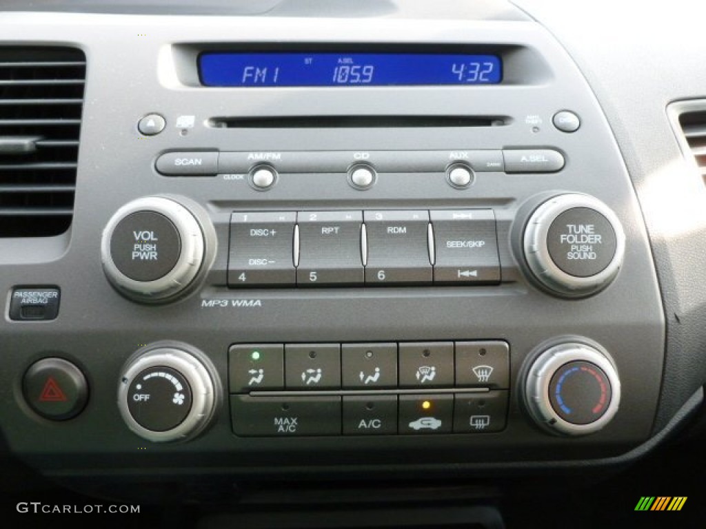 2010 Civic LX-S Sedan - Urban Titanium Metallic / Black photo #19