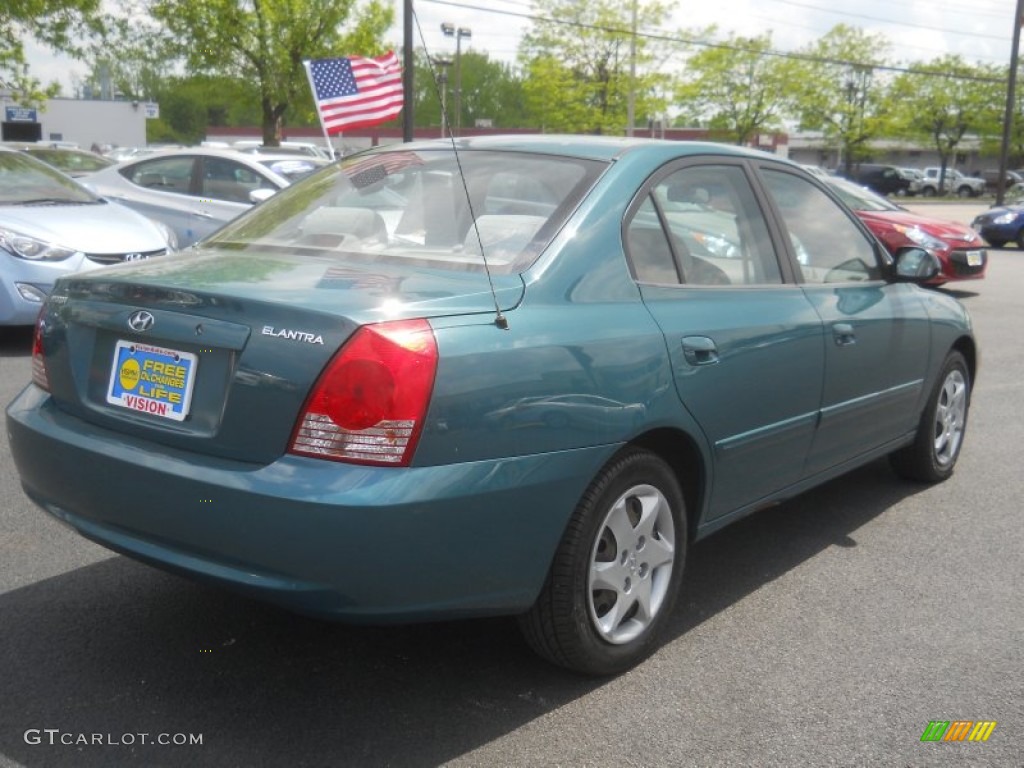 2006 Elantra GLS Sedan - Spruce Green / Beige photo #2