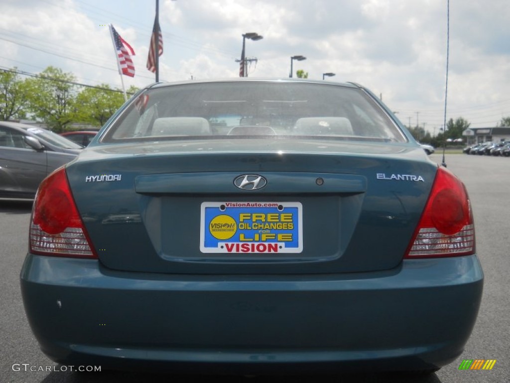 2006 Elantra GLS Sedan - Spruce Green / Beige photo #13