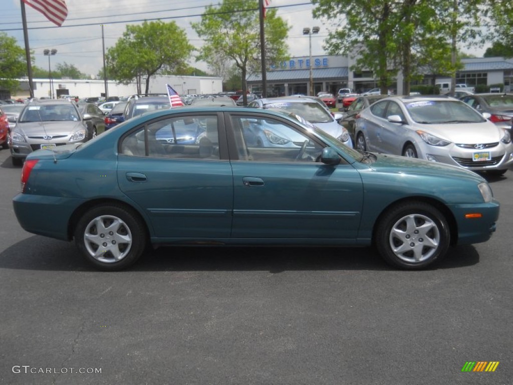 2006 Elantra GLS Sedan - Spruce Green / Beige photo #14