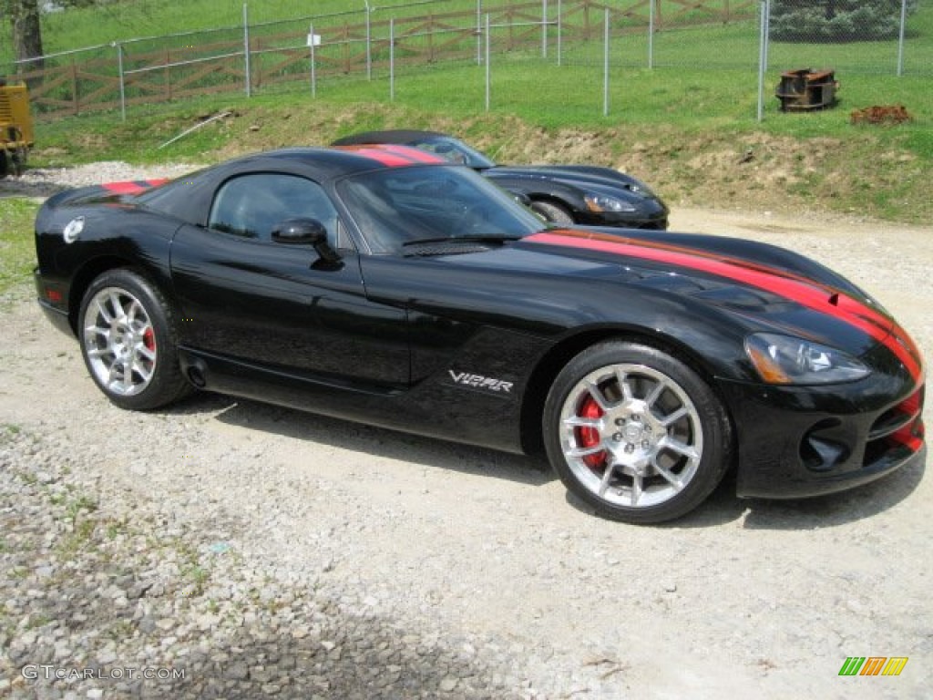 Viper Black 2008 Dodge Viper SRT-10 Coupe Exterior Photo #65263745