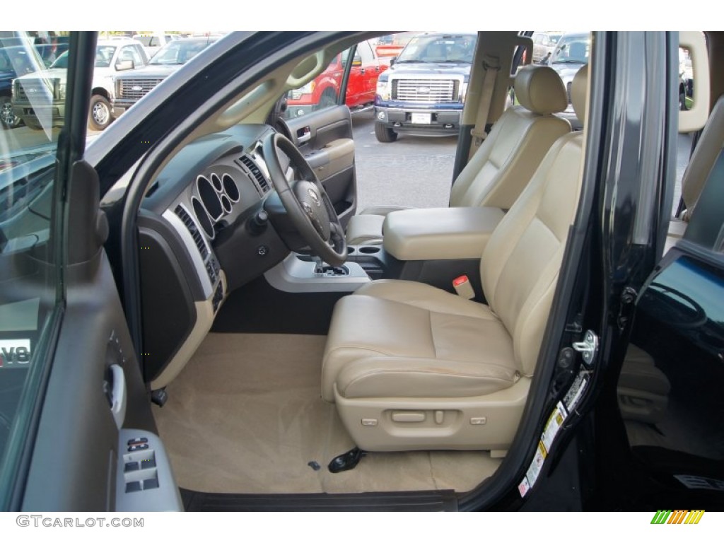 Beige Interior 2008 Toyota Tundra Limited CrewMax Photo #65264774
