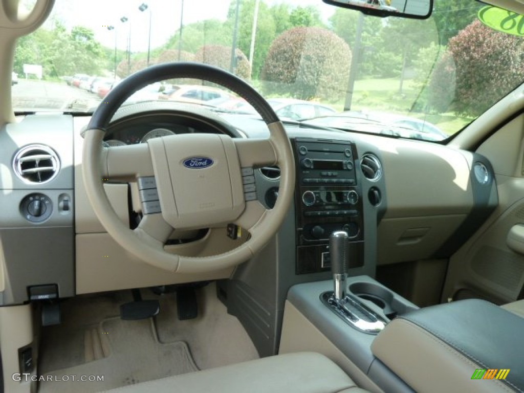 2008 Ford F150 Limited SuperCrew 4x4 Tan Dashboard Photo #65266100