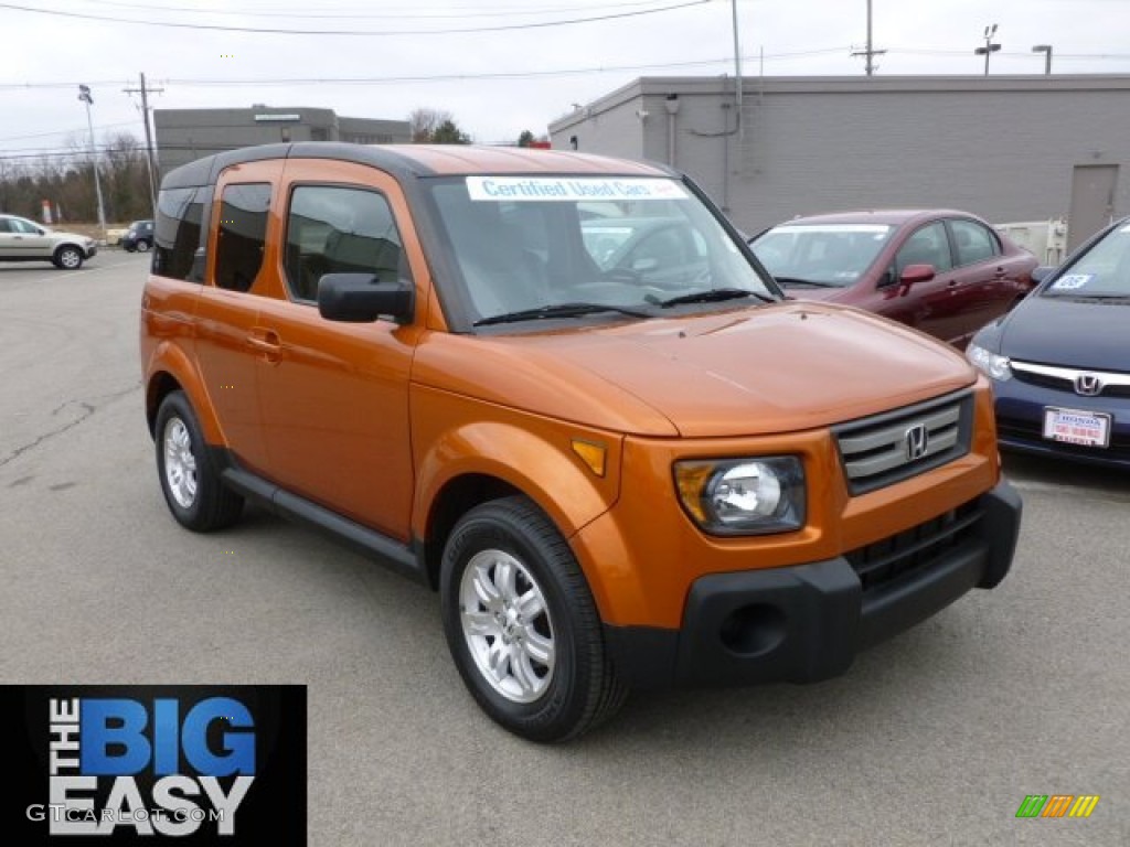 2008 Element EX AWD - Tangerine Orange Metallic / Gray/Black photo #1