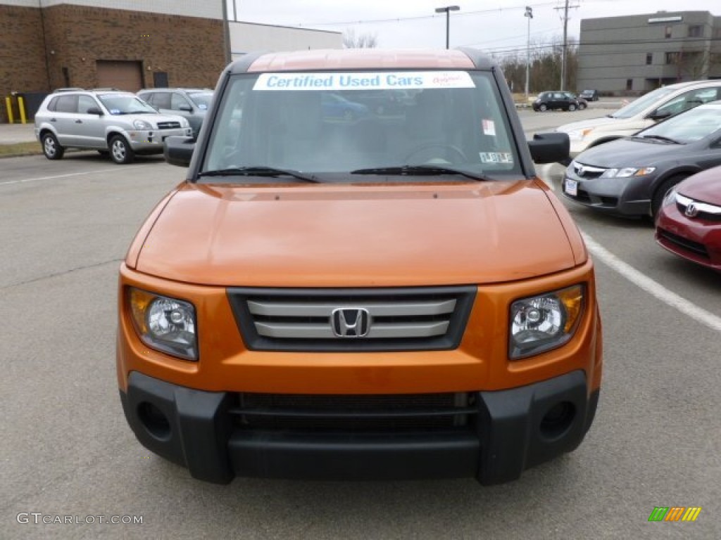 2008 Element EX AWD - Tangerine Orange Metallic / Gray/Black photo #2