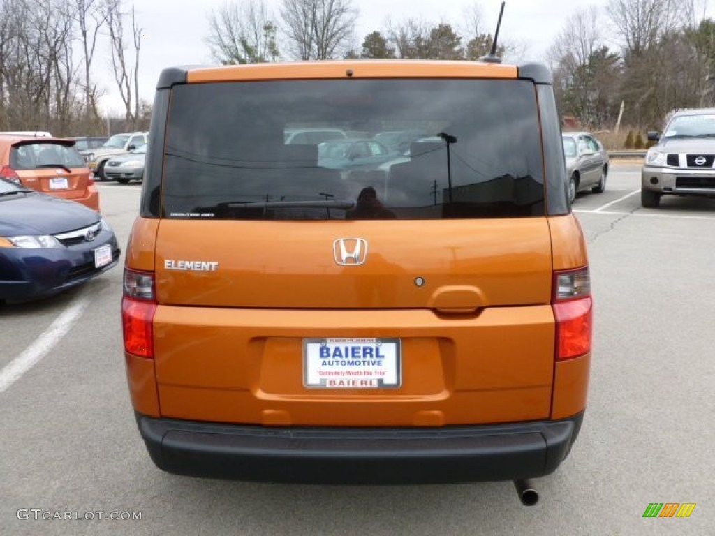 2008 Element EX AWD - Tangerine Orange Metallic / Gray/Black photo #5