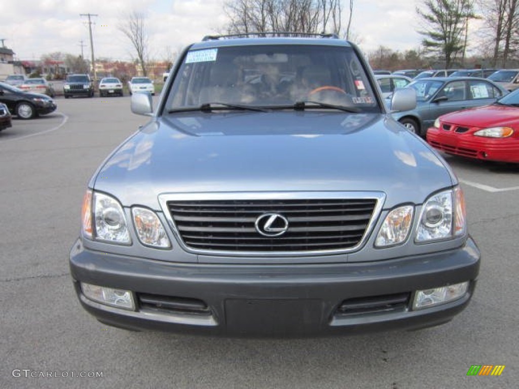 2001 LX 470 - Blue Vapor Metallic / Gray photo #2