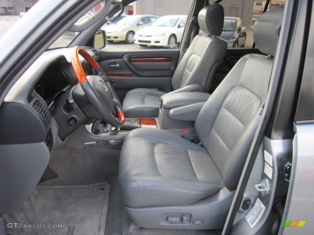 2001 LX 470 - Blue Vapor Metallic / Gray photo #16