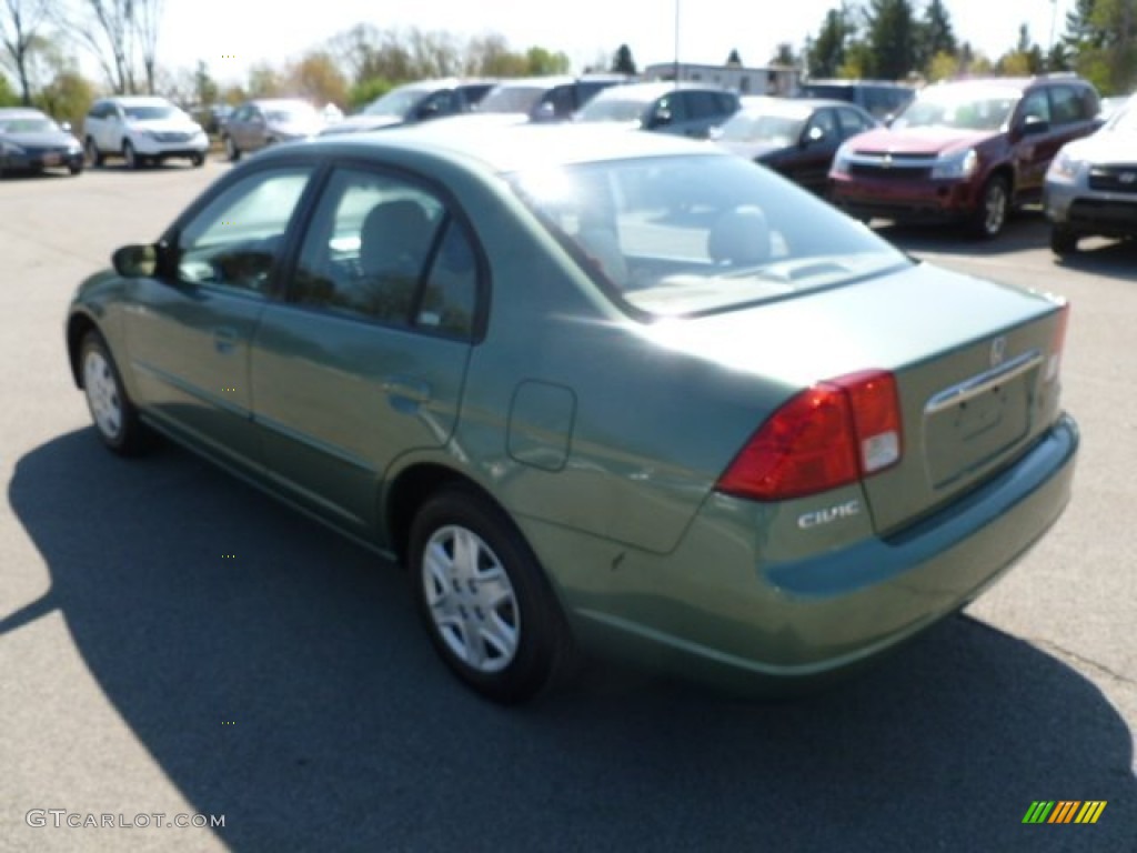 2003 Civic LX Sedan - Galapagos Green / Ivory photo #5