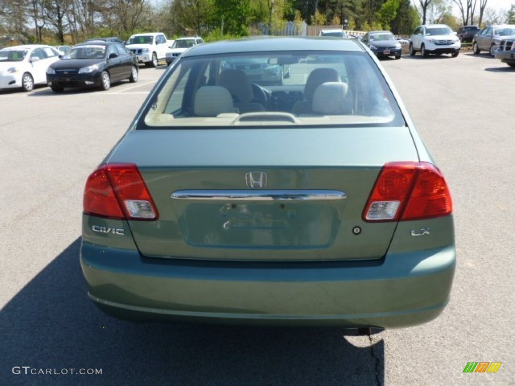 2003 Civic LX Sedan - Galapagos Green / Ivory photo #6