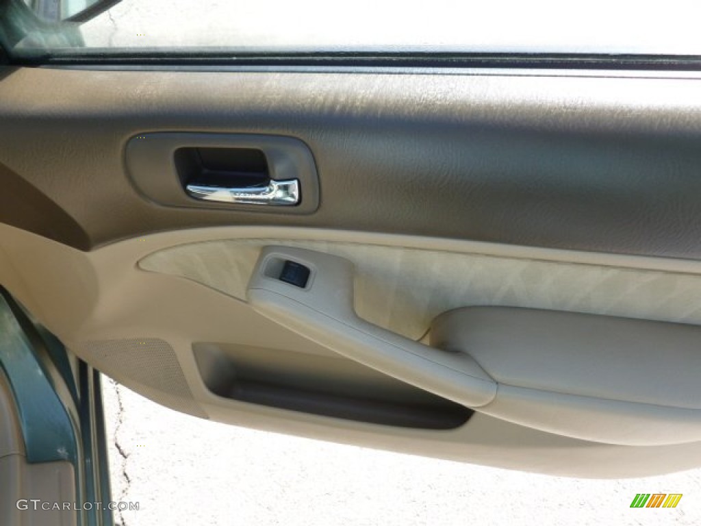 2003 Civic LX Sedan - Galapagos Green / Ivory photo #11