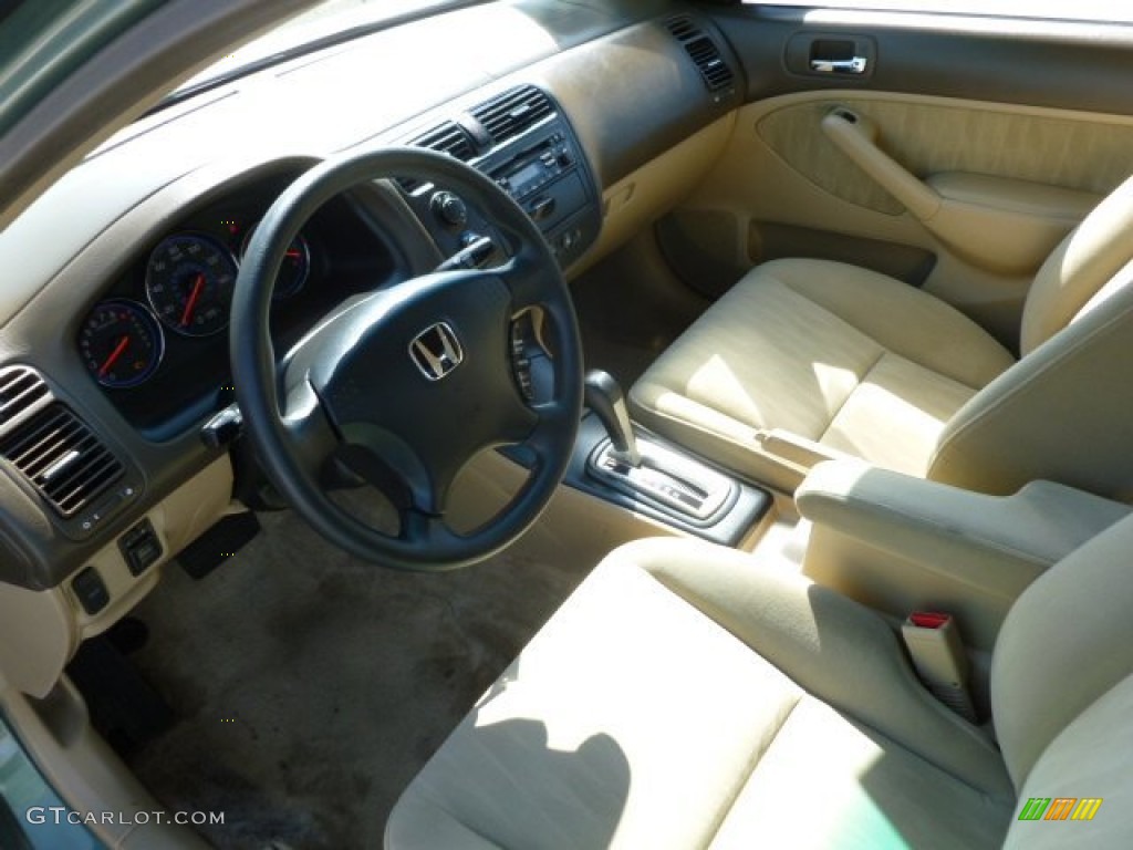2003 Civic LX Sedan - Galapagos Green / Ivory photo #16