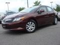 Crimson Pearl - Civic LX Sedan Photo No. 2