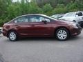 Crimson Pearl - Civic LX Sedan Photo No. 6