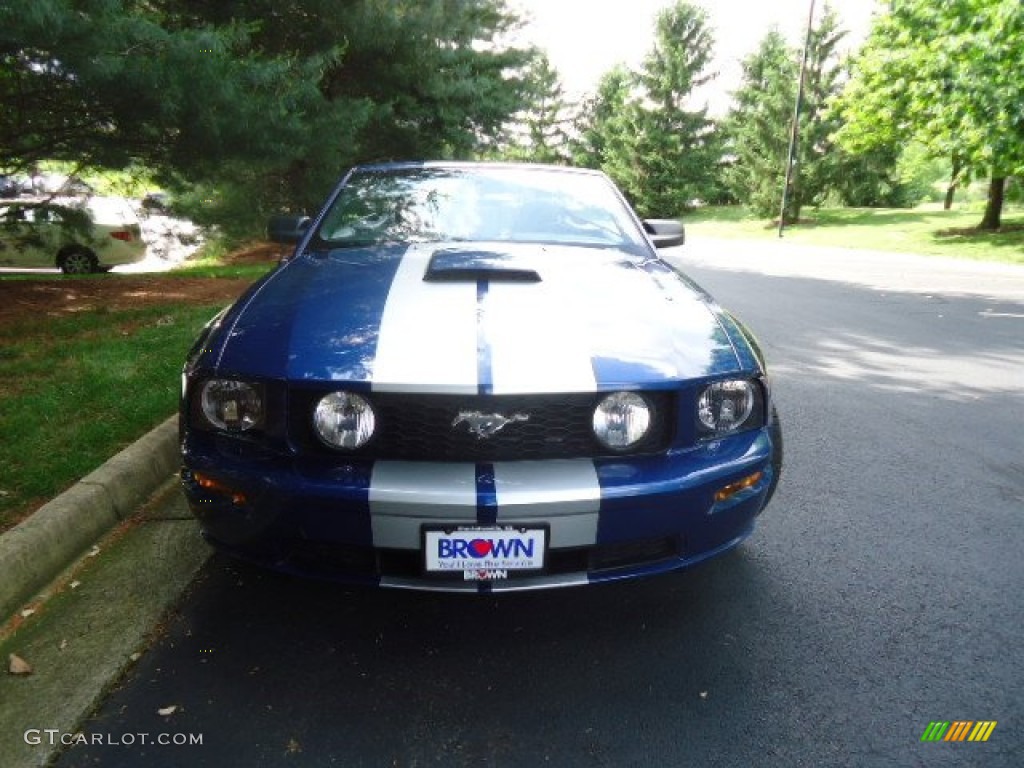 2008 Mustang GT Premium Convertible - Vista Blue Metallic / Dark Charcoal photo #2